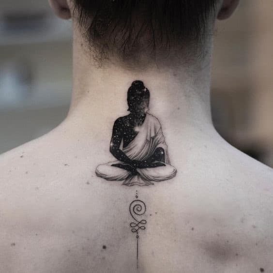 Neck Buddha Tattoo With Deeper And Spiritual Meaning