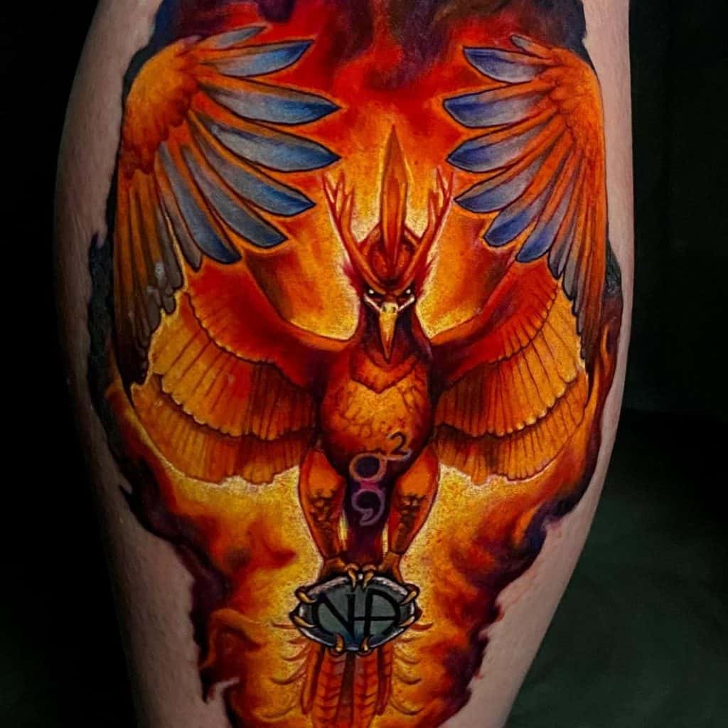 Phoenix Wings Tattoo