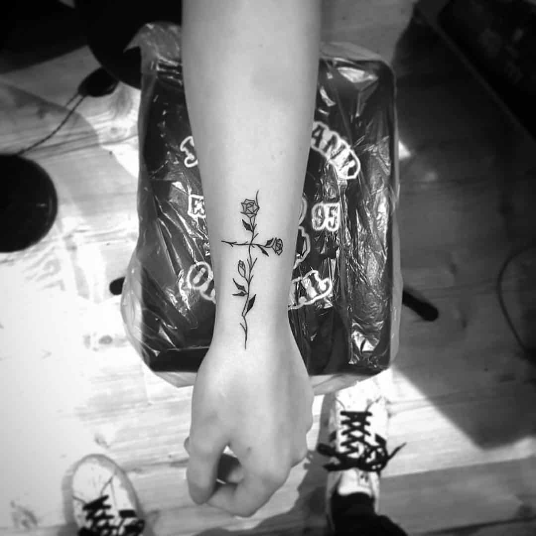 Cross Tattoos, saved tattoo, 11