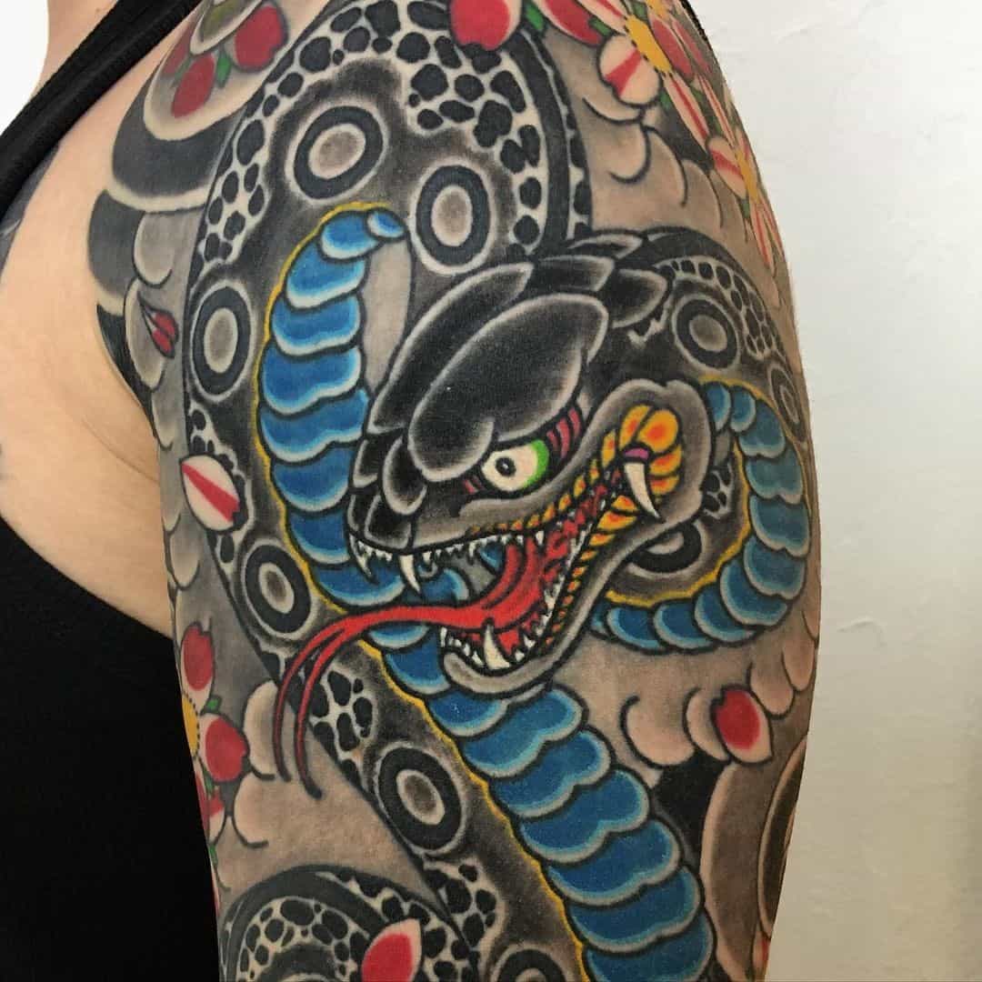 Hebi Irezumi Tattoos Japanese Snake Tattoos