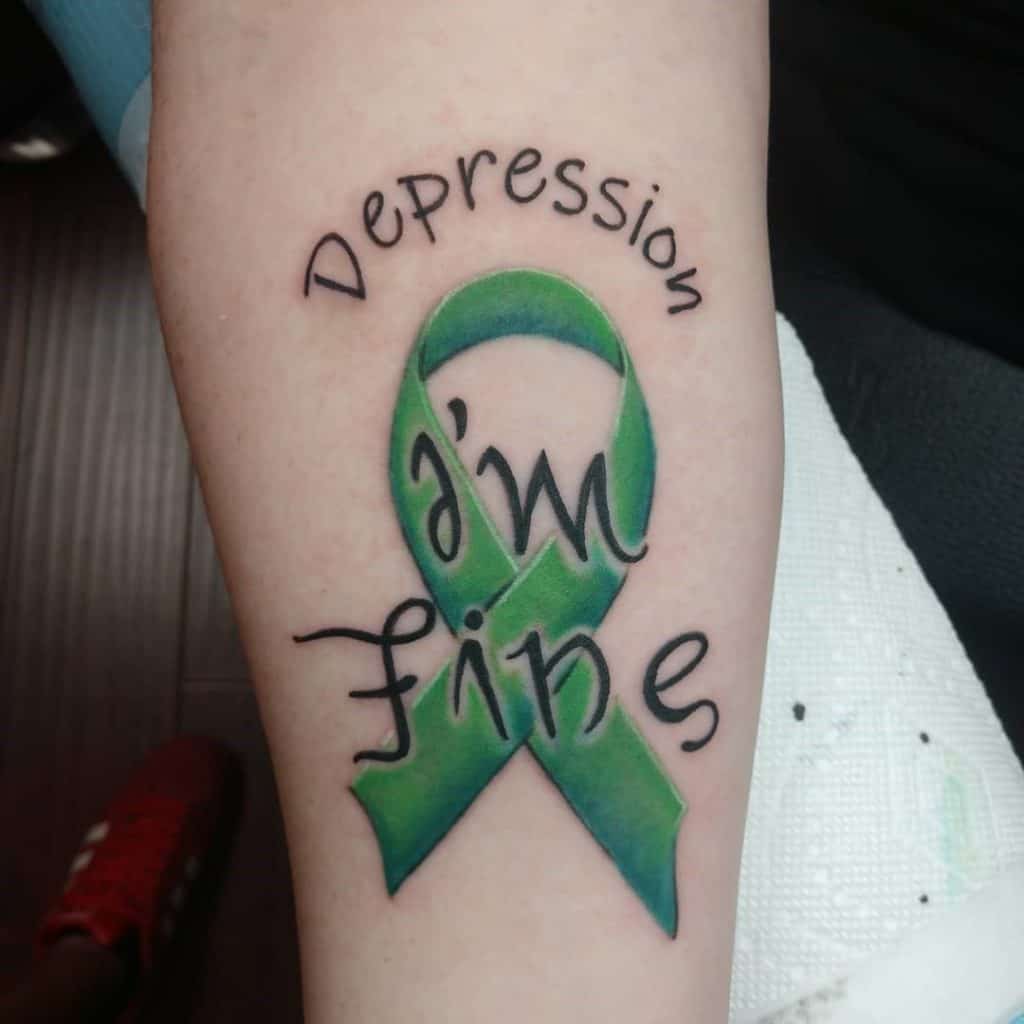 Im Fine Depression Sign Tattoo
