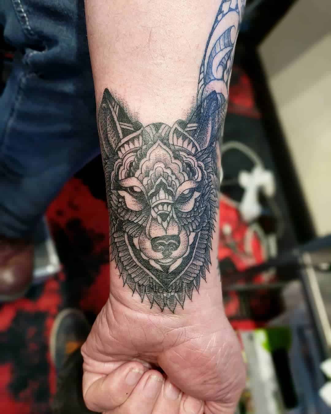 Tribal Wolf Tattoo 2