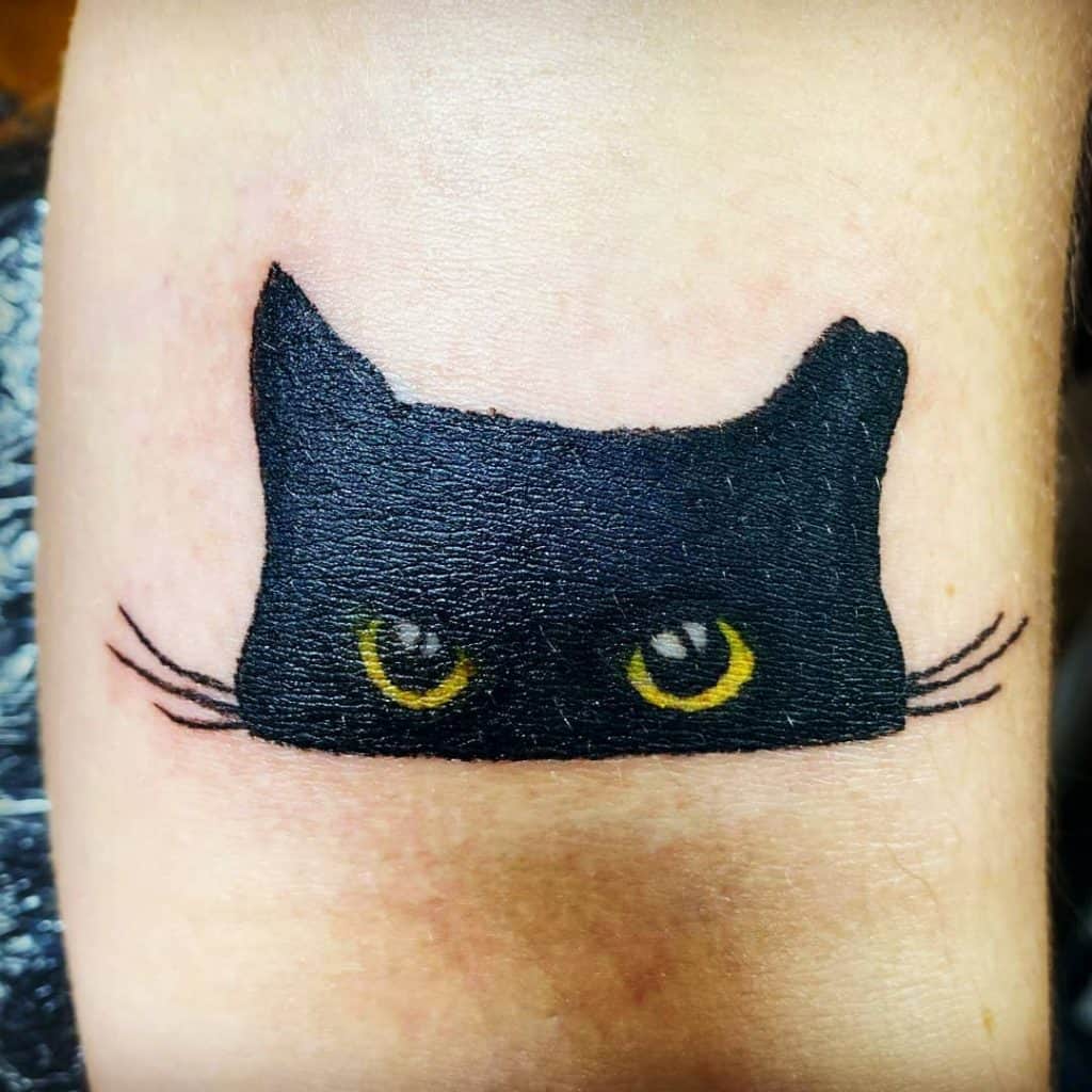 Black Cat Tattoos, saved tattoo, Face 3