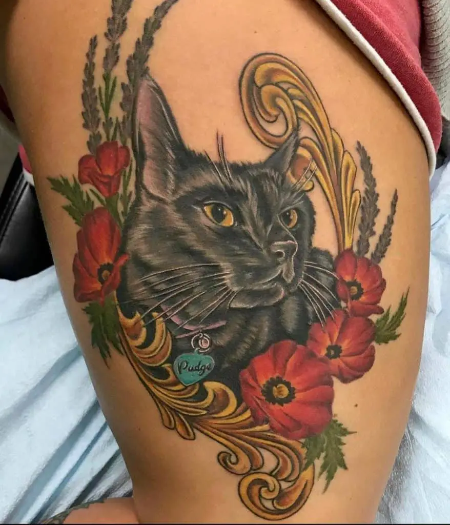 Black Cat Tattoos, saved tattoo, Pet 3