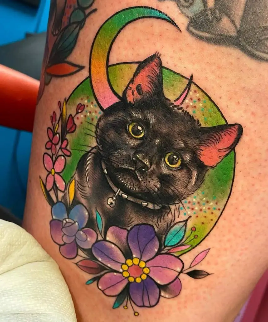 Black Cat Tattoos, saved tattoo, Pet 4