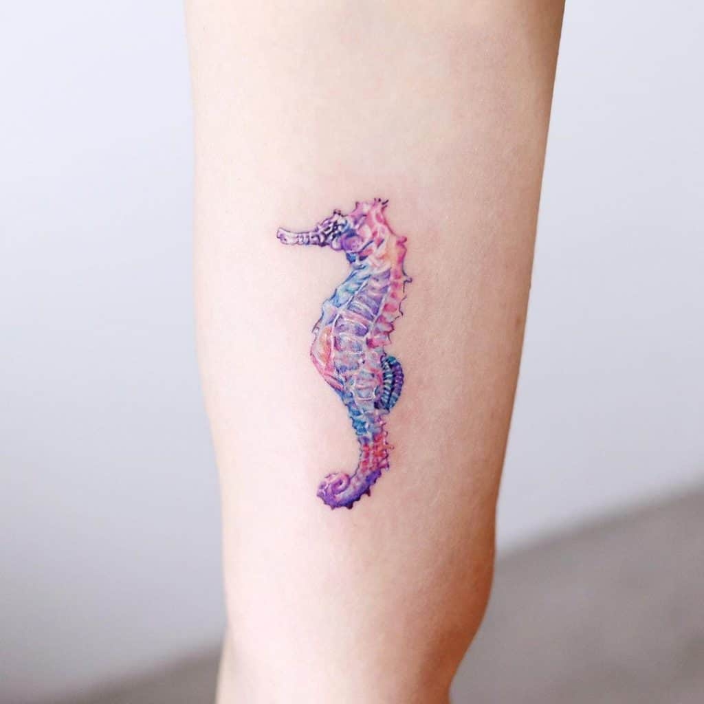 Cute Seahorse Tattoo Small