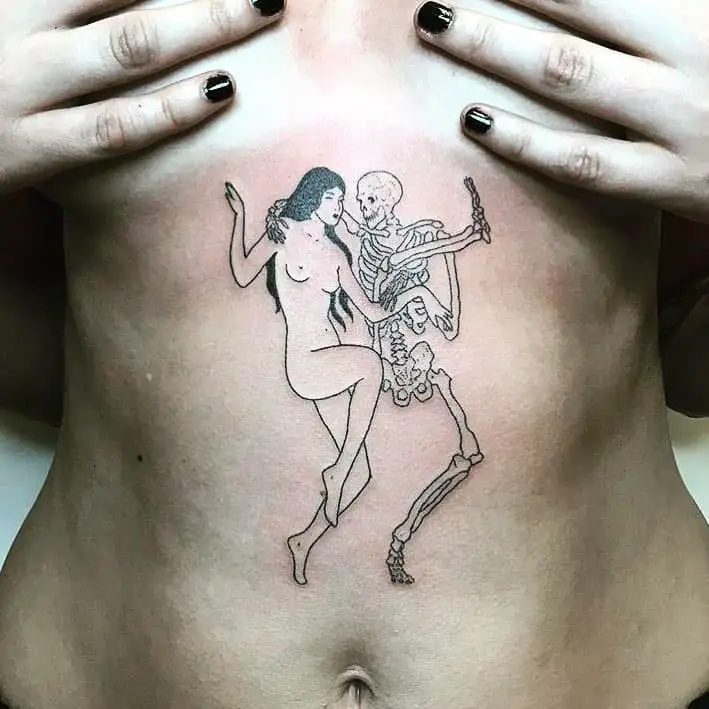 Skeleton Hand Tattoo, saved tattoo, alluring