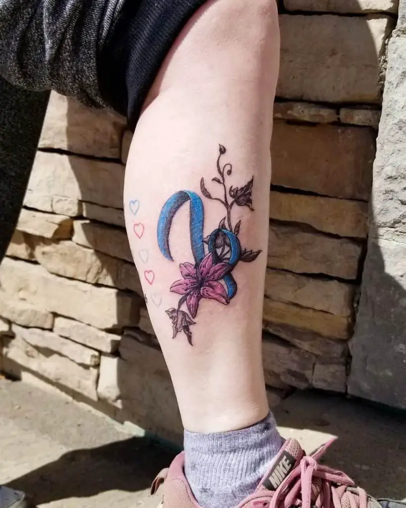 Capricorn Flower Tattoo 1