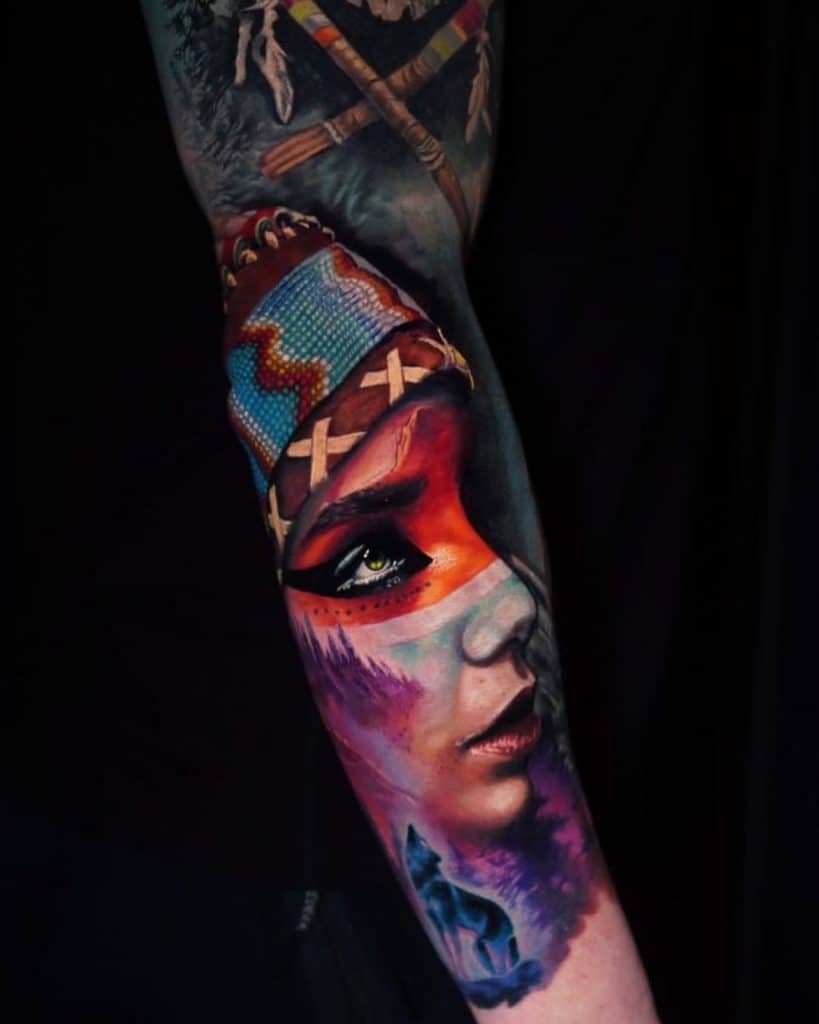 Colorful Artwork Tattoo