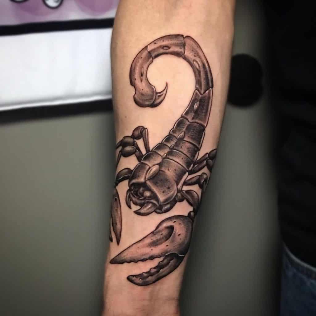 Dramatic & Detailed Scorpio Tattoo 