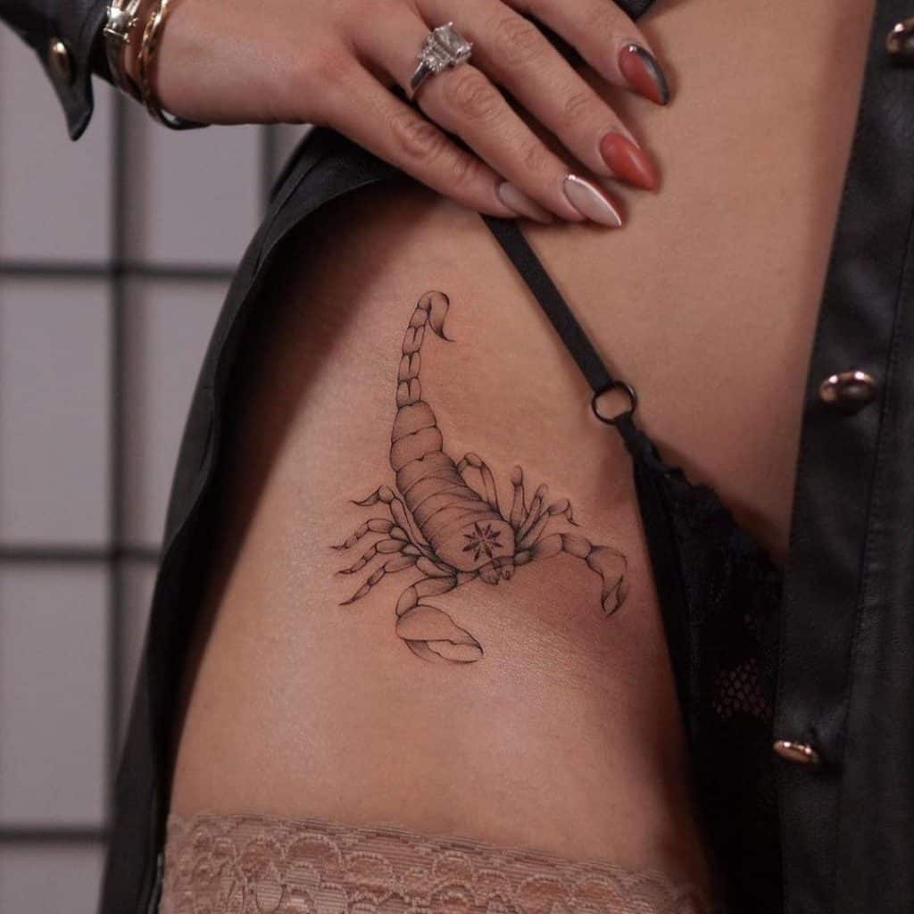 Girly Scorpion Tattoos 