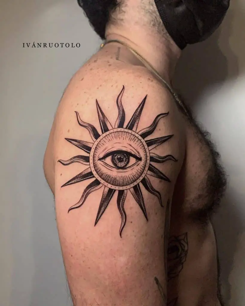 Large Sun Tattoos 2
