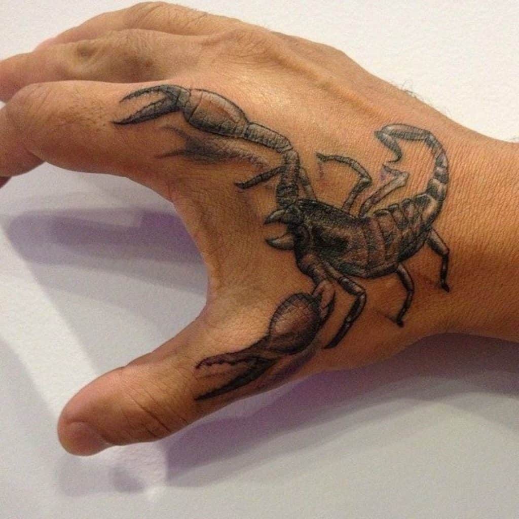 Scorpion Tattoo Simple Arm Design 