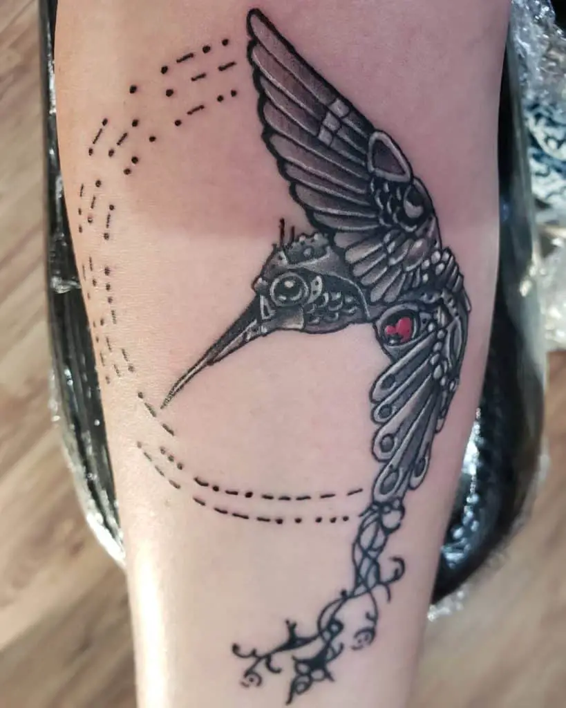 Steampunk Hummingbird Tattoo 3