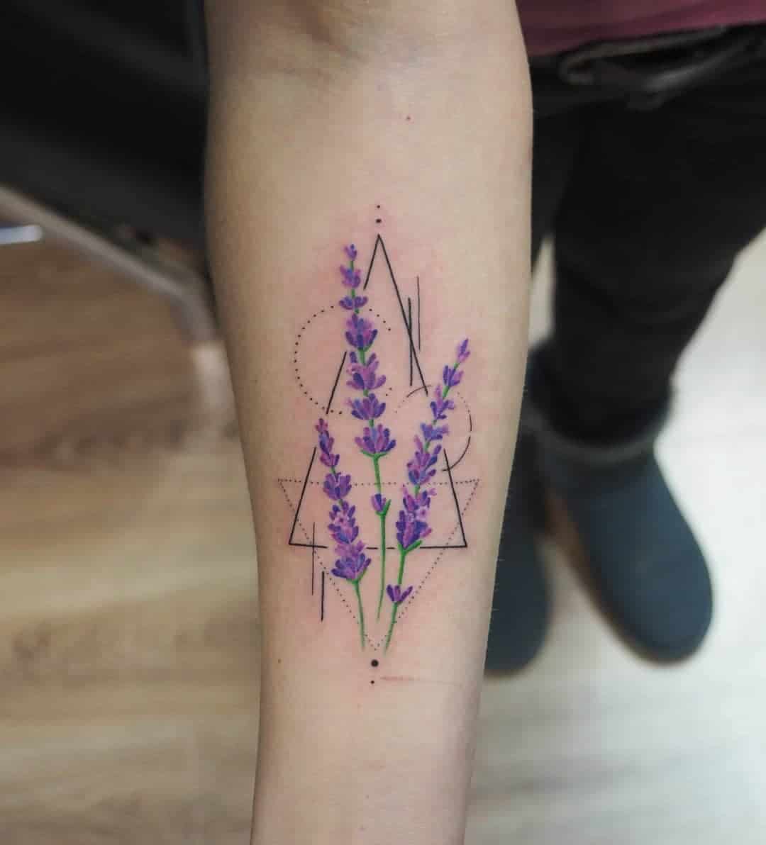 Triangle And Lavender