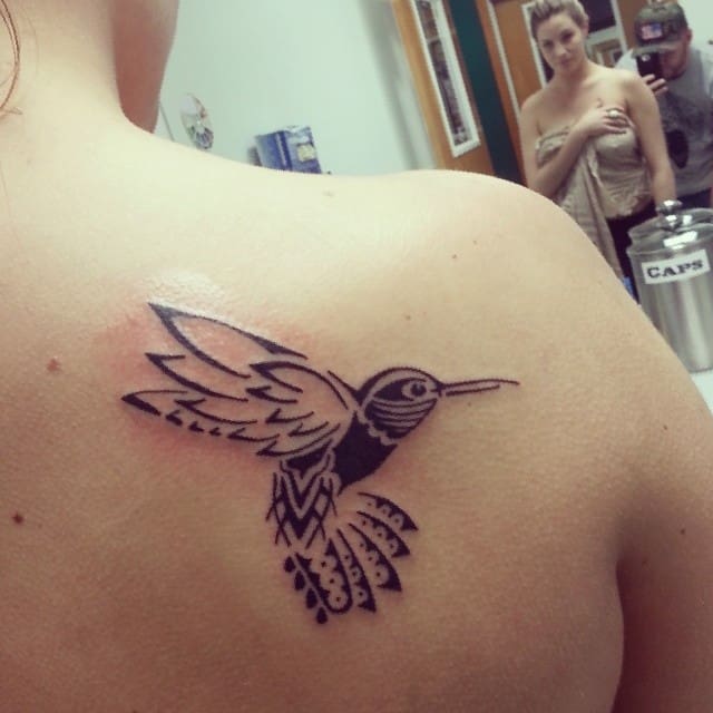 Tribal Hummingbird Tattoos 3