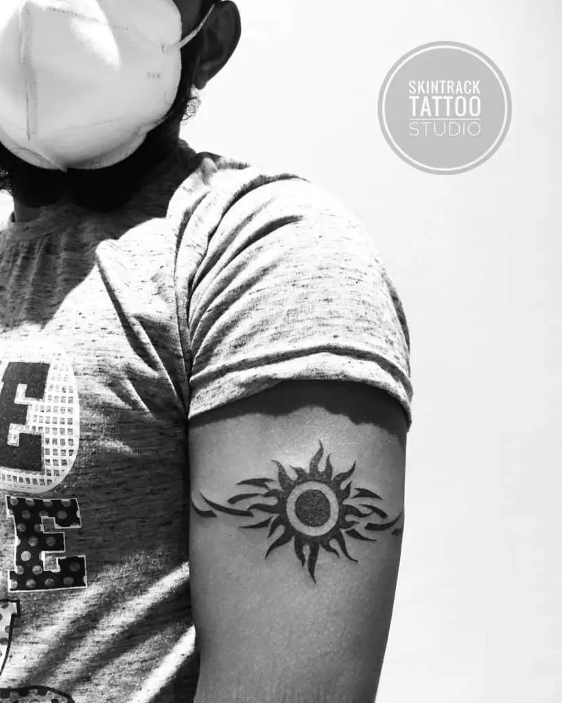 Tribal Sun Tattoo 3