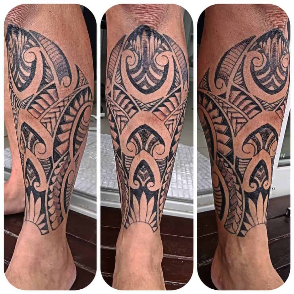 Tribal Tattoo on leg
