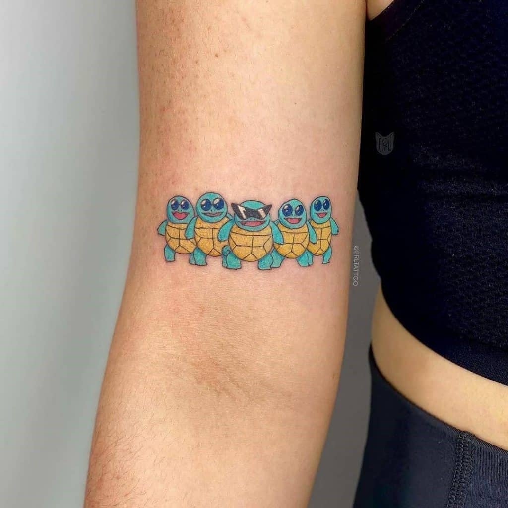 Five Pokemons Tattoo