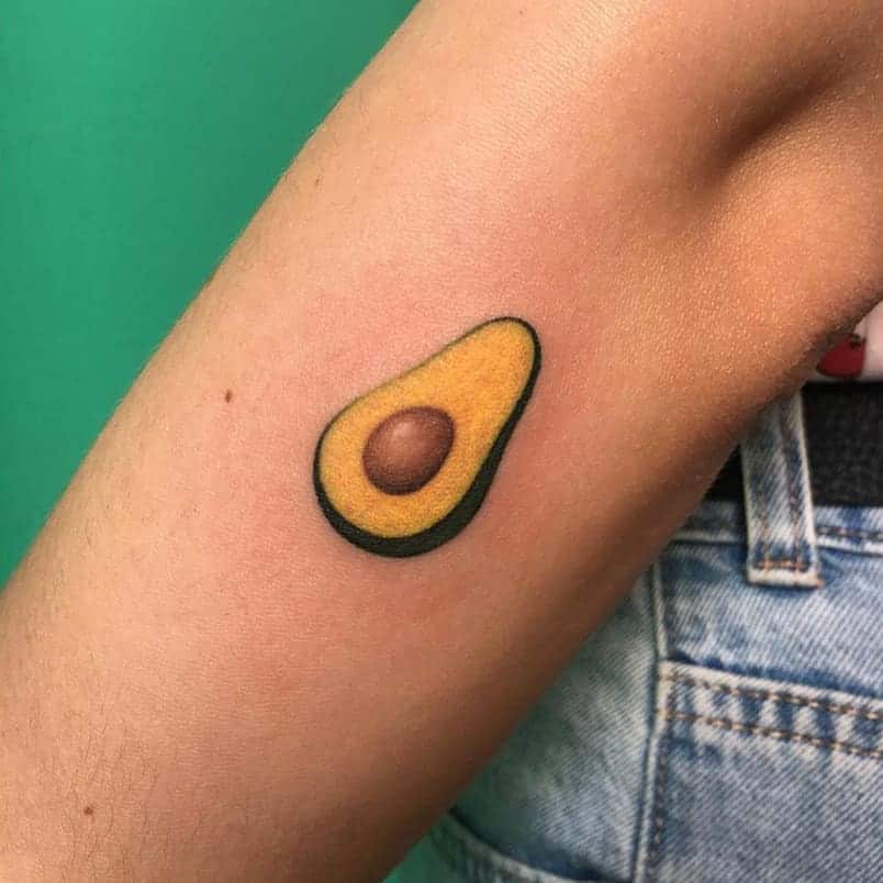 Fruit Hand-Poked Tattoo Ideas 6