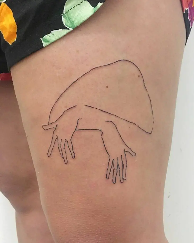 Hands Hand-Poked Tattoo Ideas 2