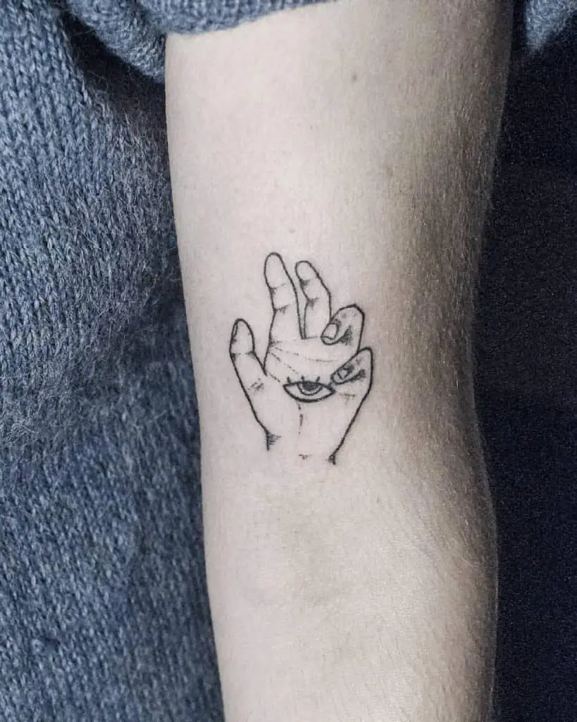 Hands Hand-Poked Tattoo Ideas 5