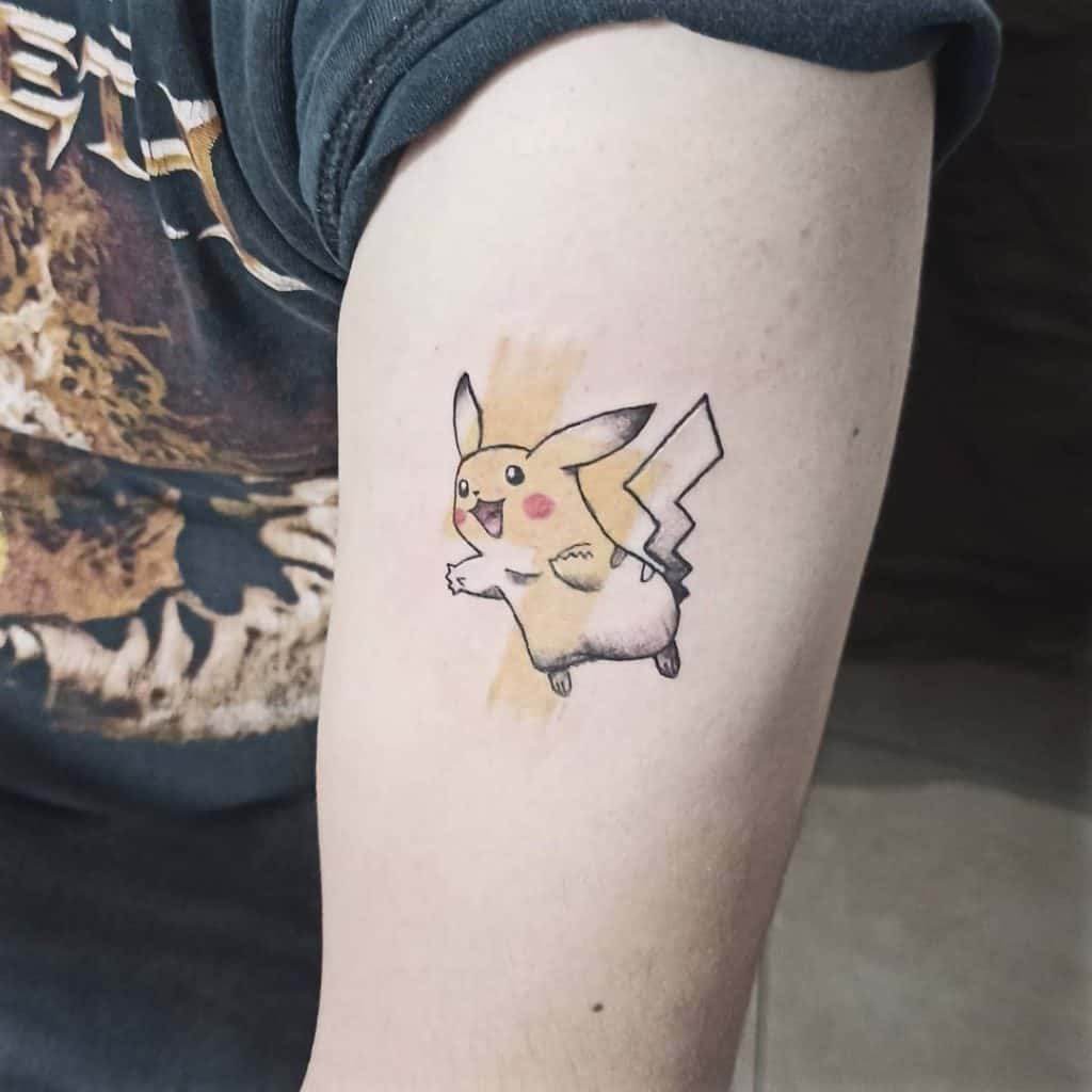 Happily Pikachu Tattoo