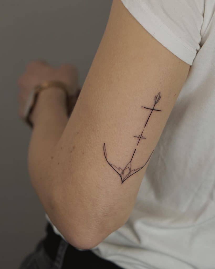 Minimalist Anchor Tattoo 2