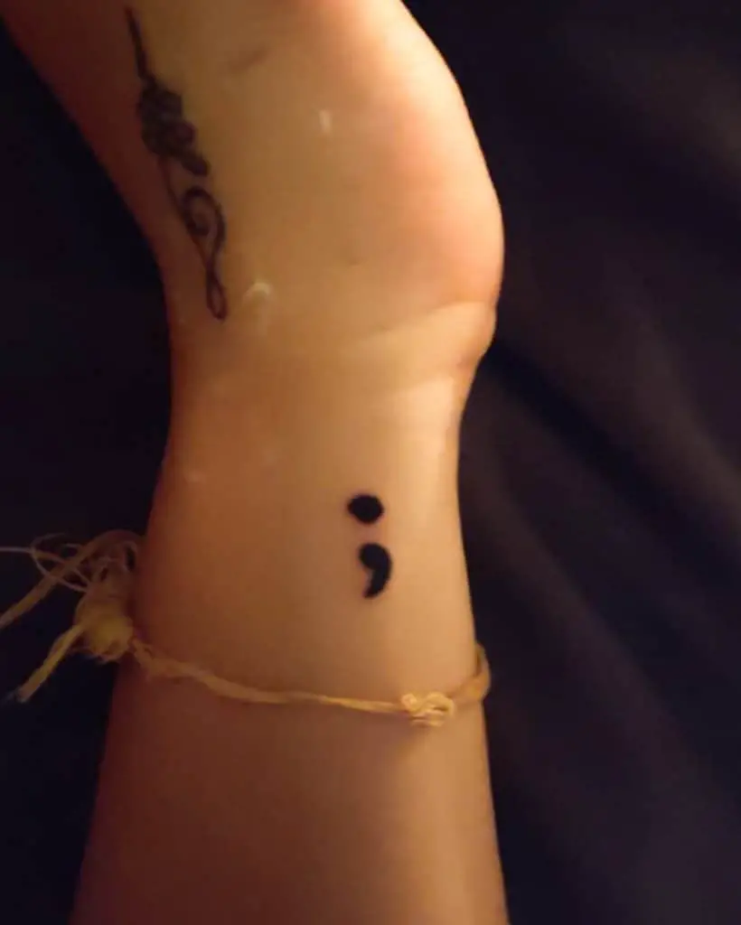 Semicolon Hope Tattoo 1