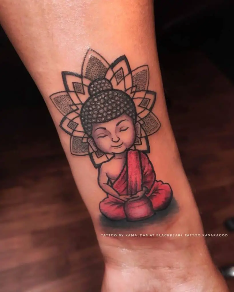 Unique Buddha Peace Ink Tattoo