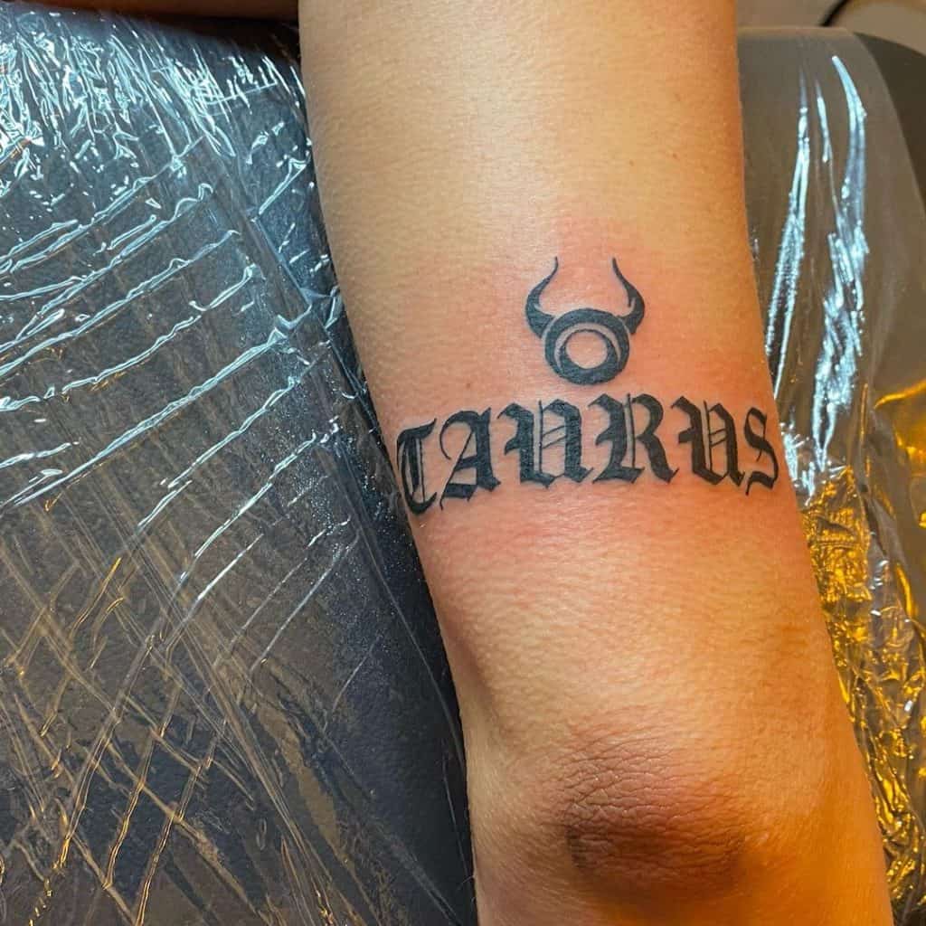 Zodiac Taurus Tattoo 1