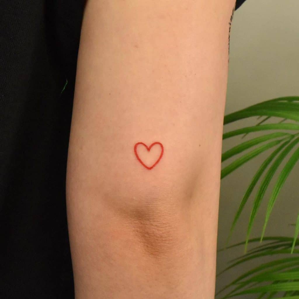 Heart tattoo with big meanings 5
