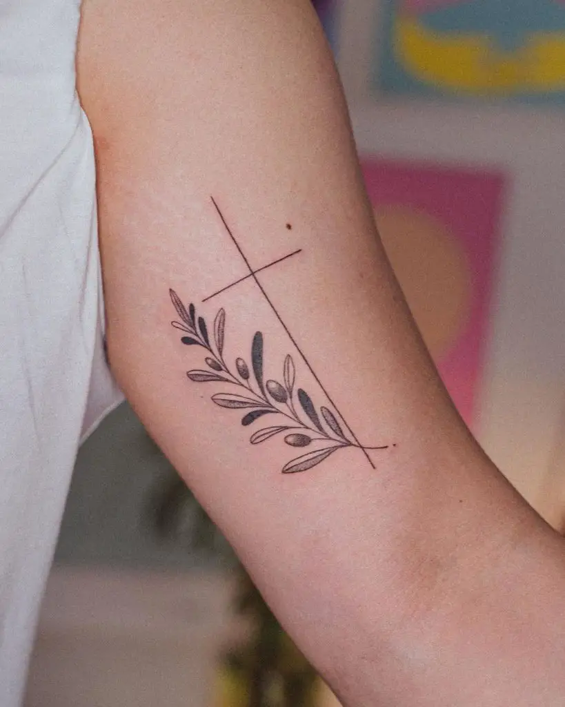 Minimalist Olive Branch Tattoos 2