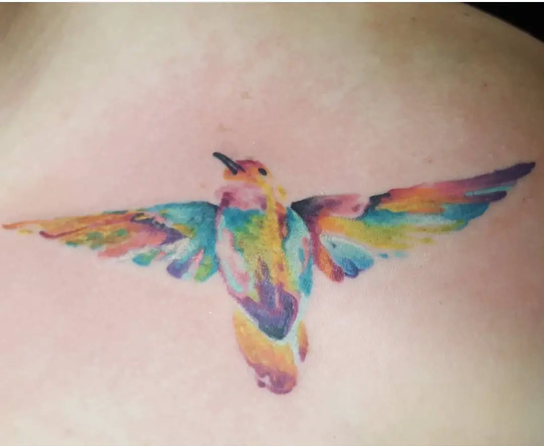 Watercolor Bird Tattoos Meaning 3