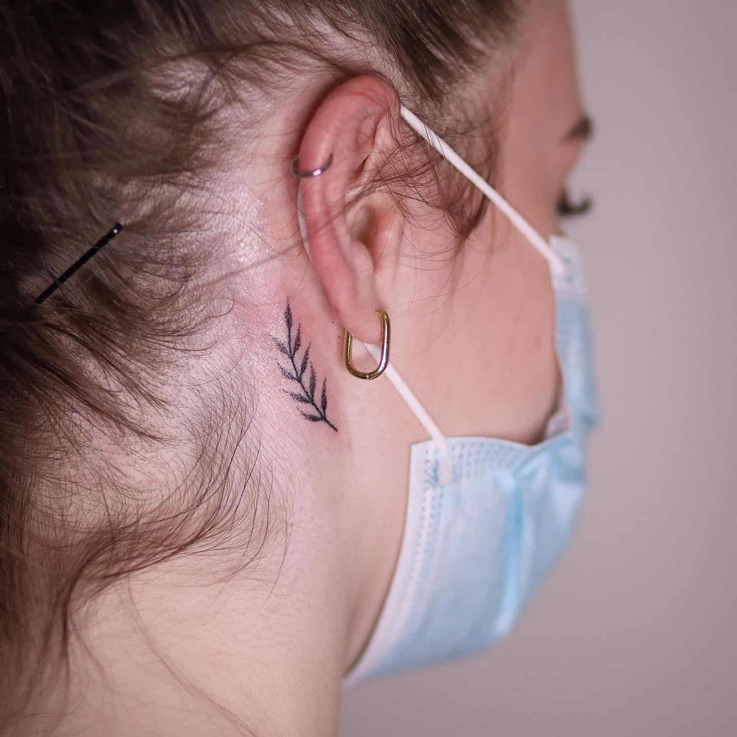 Behind The Ear Tattoo Design