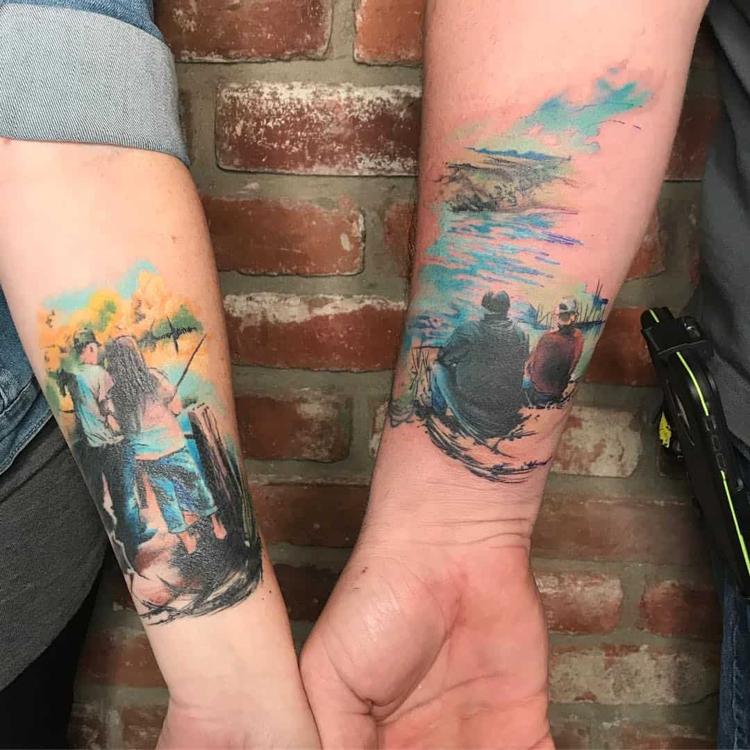 Brother and Sister Portrait Tattoo 2