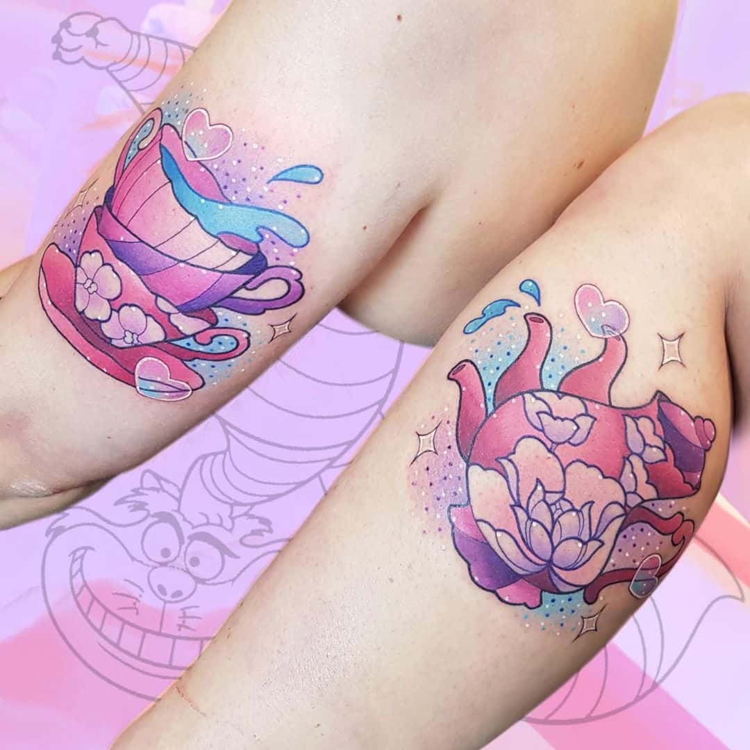 Cup and Teapot Brother and Sister Tattoos 3