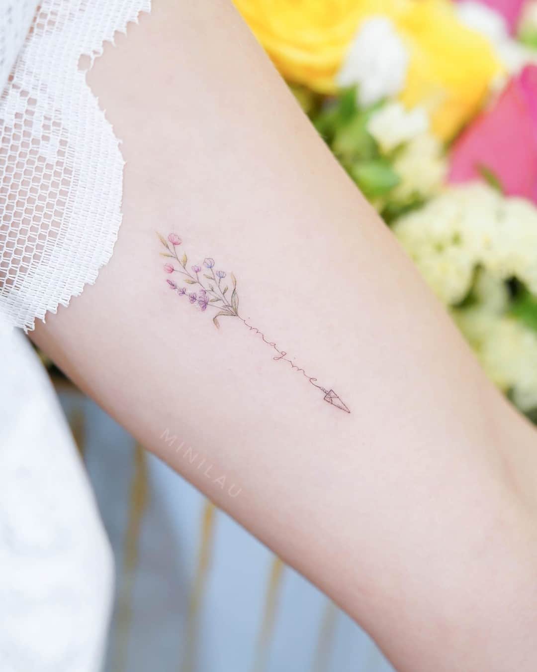 Delicate & Small Arrow Tattoo For Women