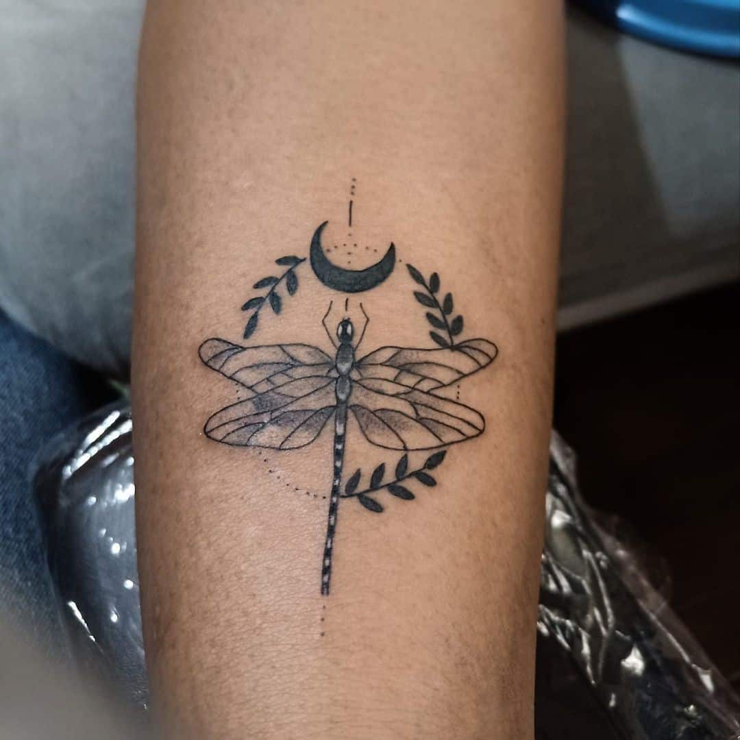 Dragonfly Wrist Tattoo Small Print