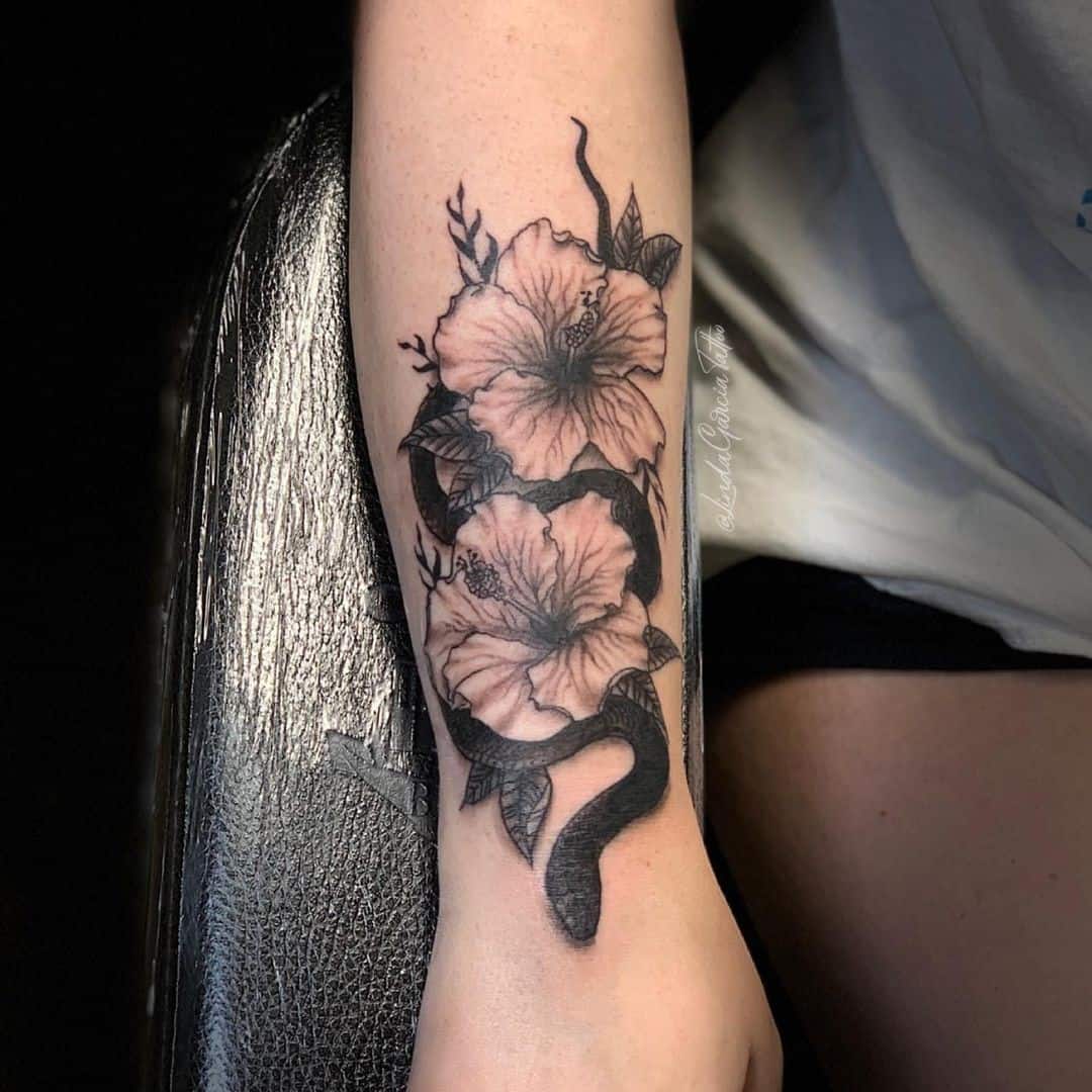 30 Best Hibiscus Flower Tattoo Design