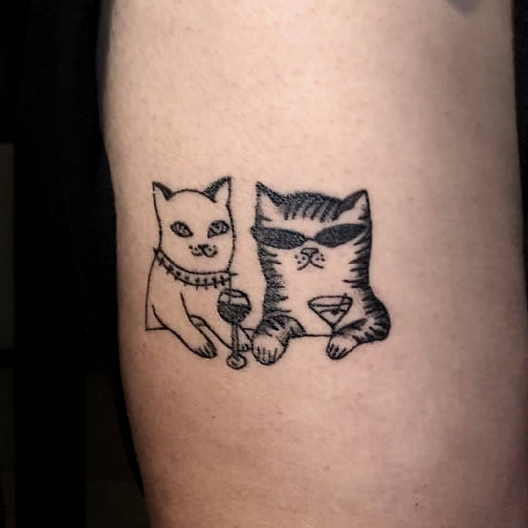 Funny Cat Tattoos 3