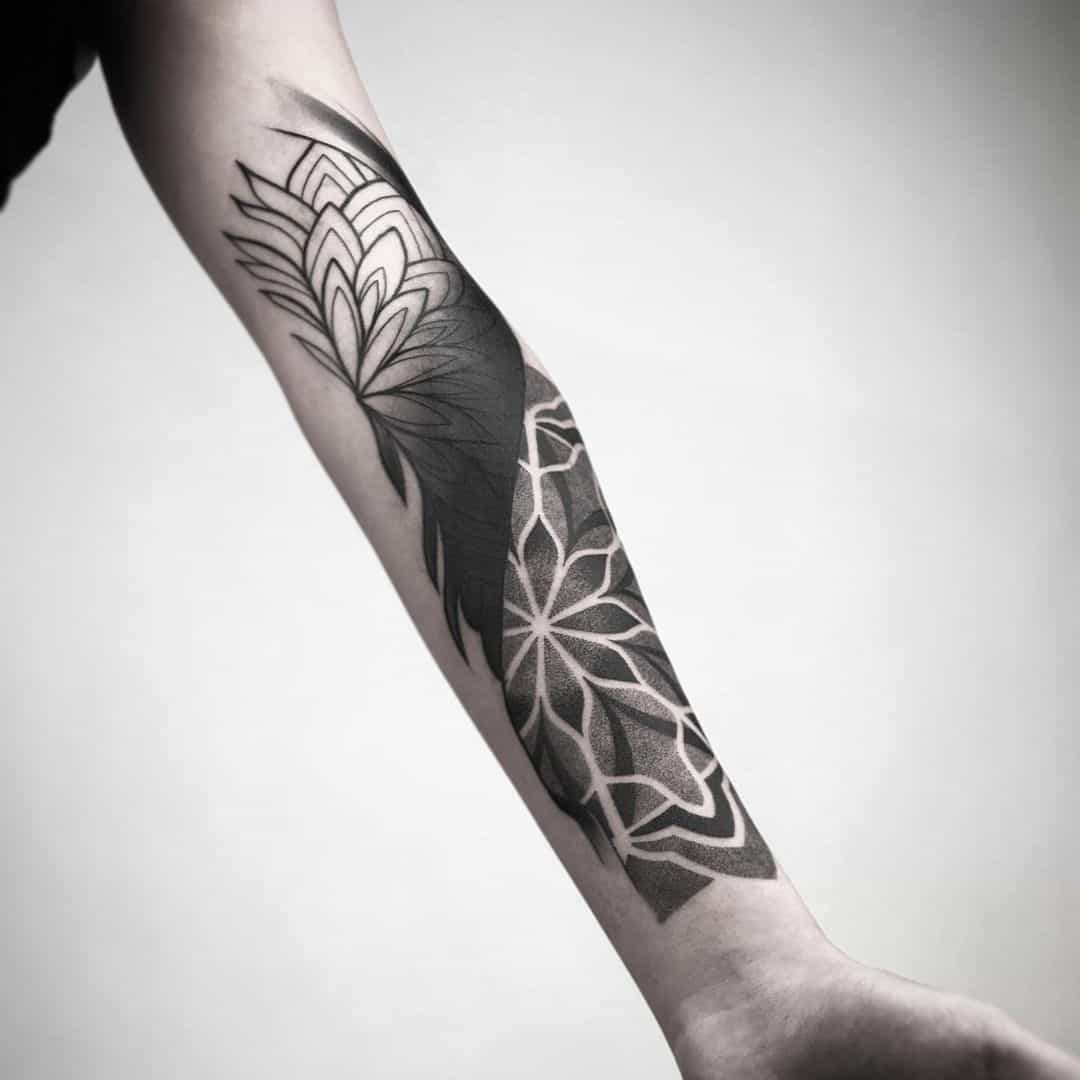 Geometric Forearm Tattoo 3