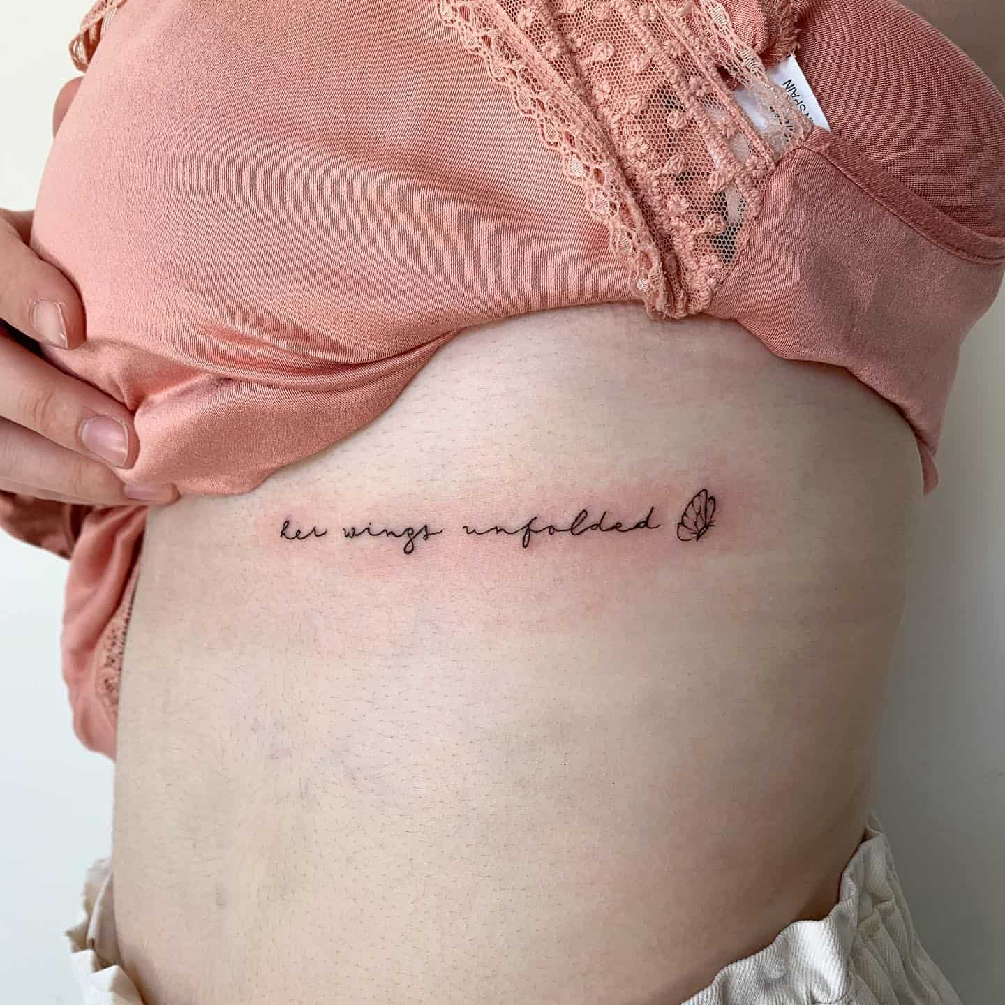 Inspirational or quote side tattoo 1