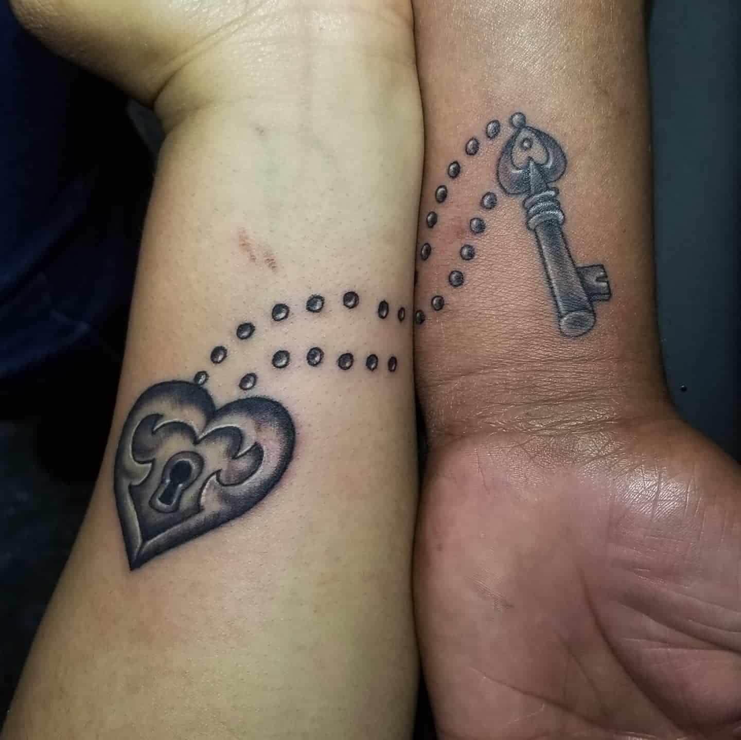 Key and Lock Tattoo 2