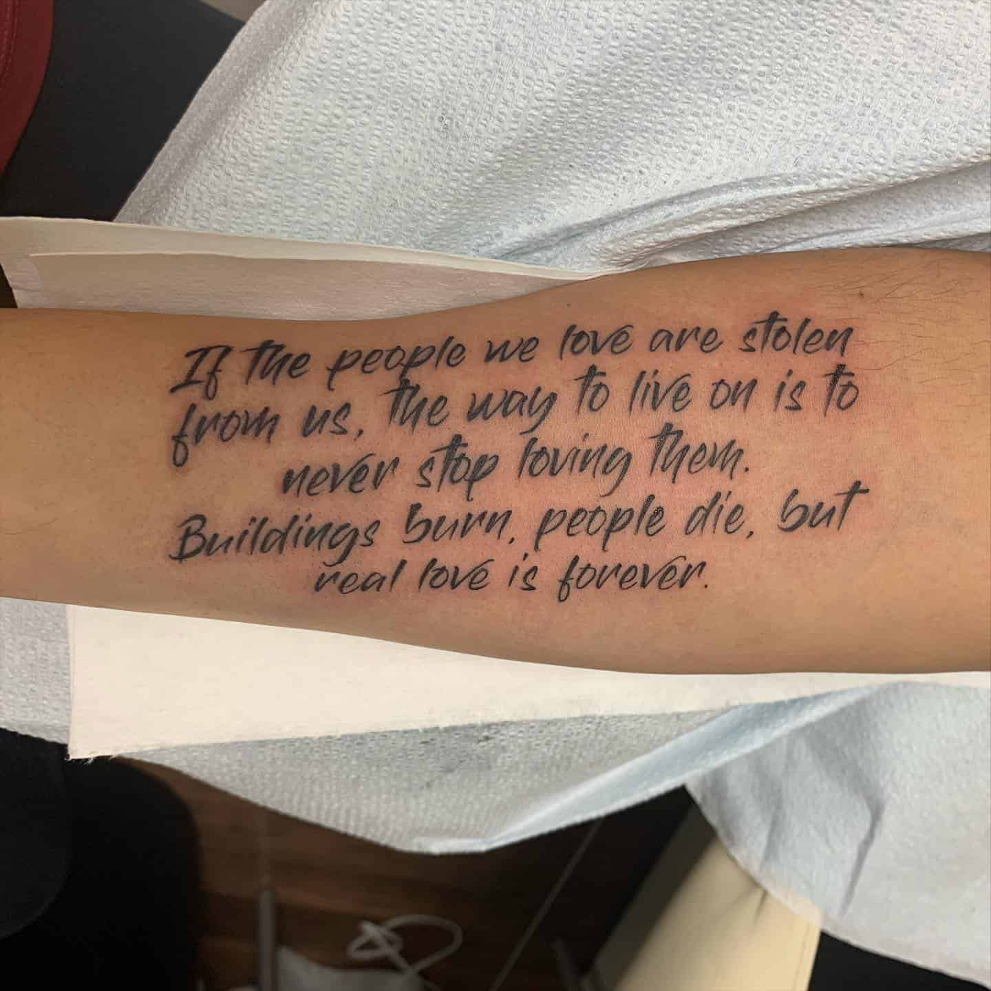 Love quote tattoo 2