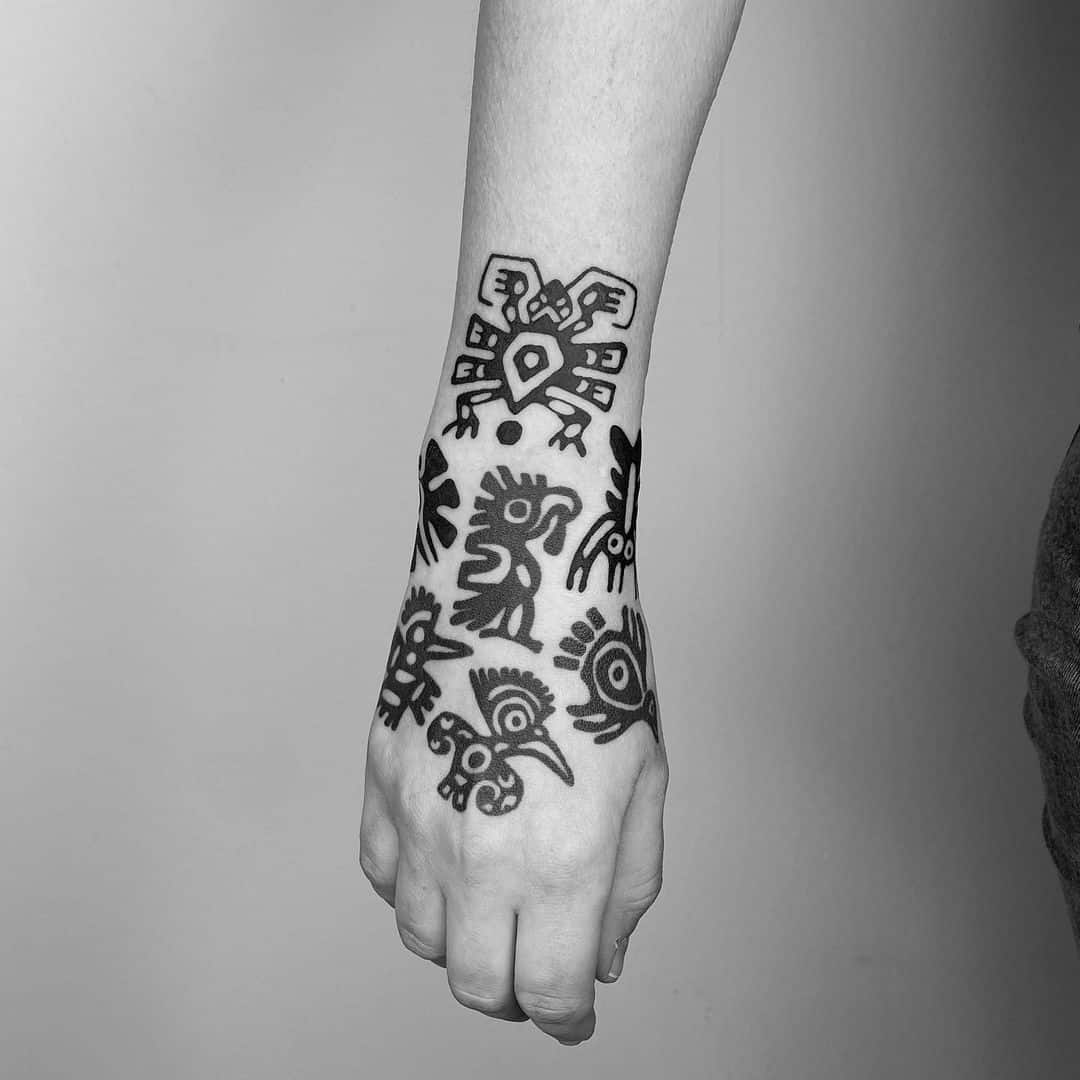 Mexican (Aztec) Tribal Tattoos 9