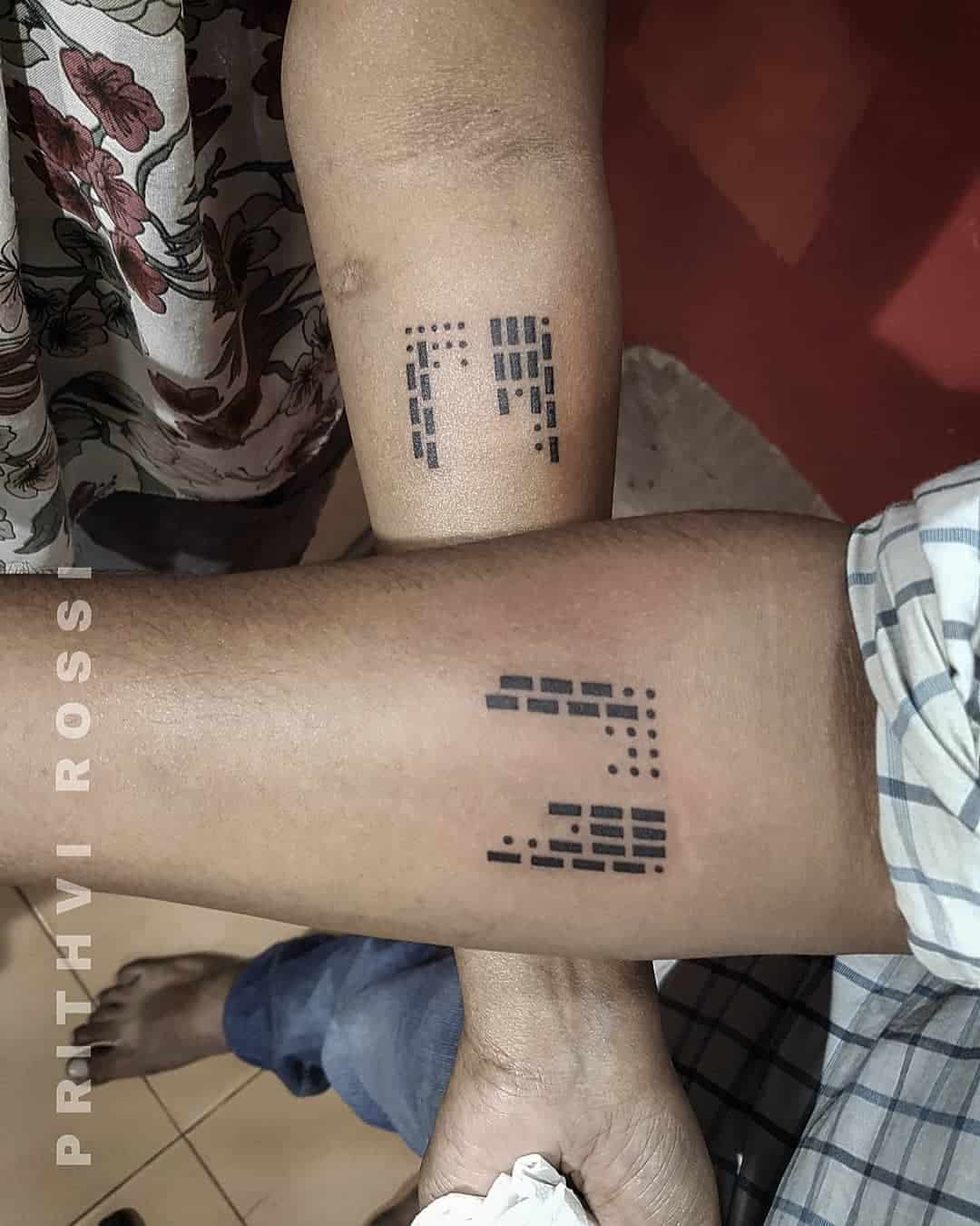Morse Code Tattoos 2