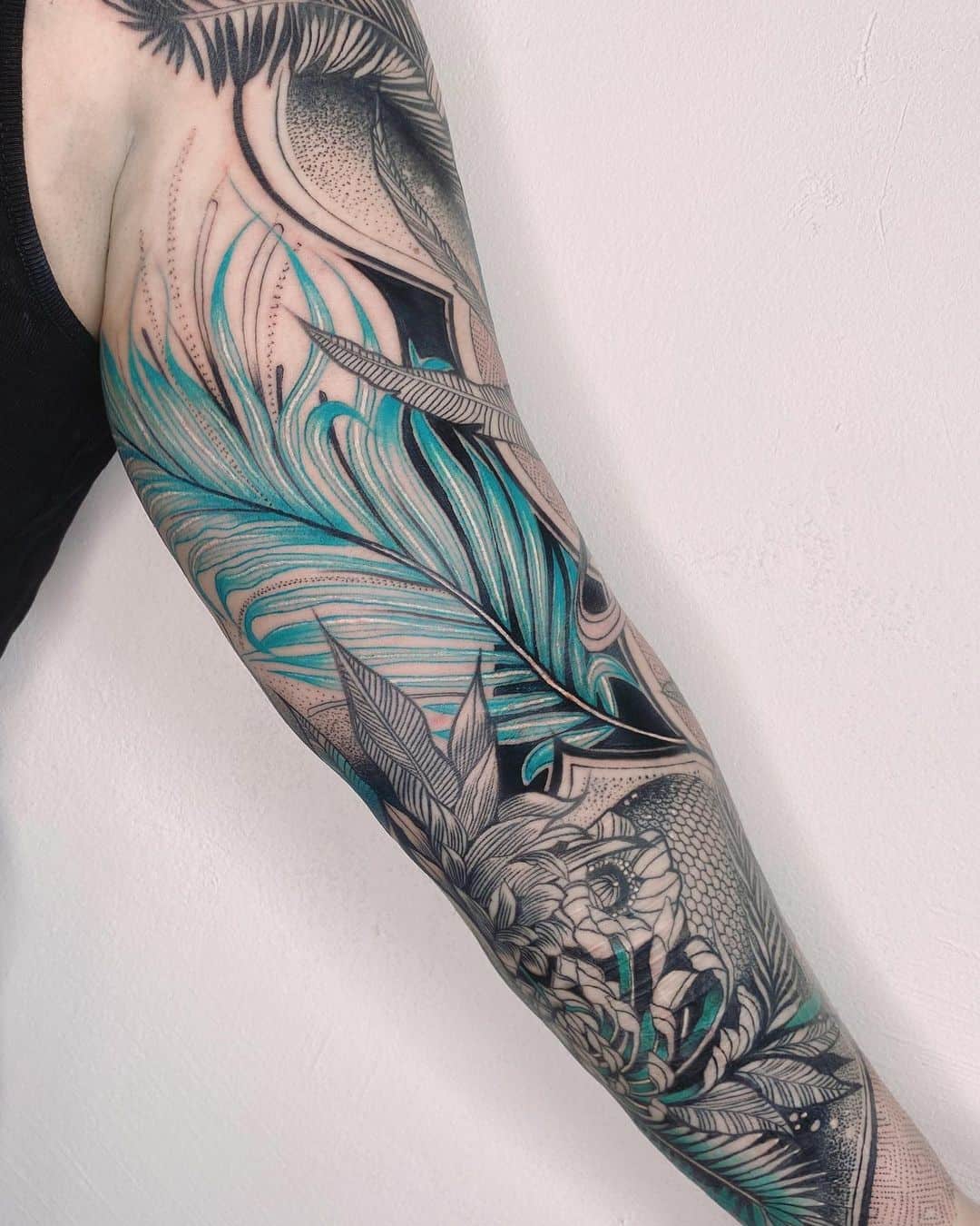 Palm Tree Tattoo Sleeve 1