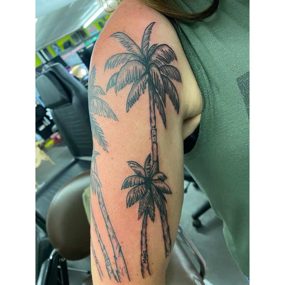 Palm Tree Tattoo Sleeve 3