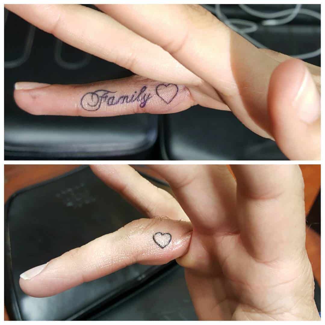 Small Father and Daughter Tattoos 1